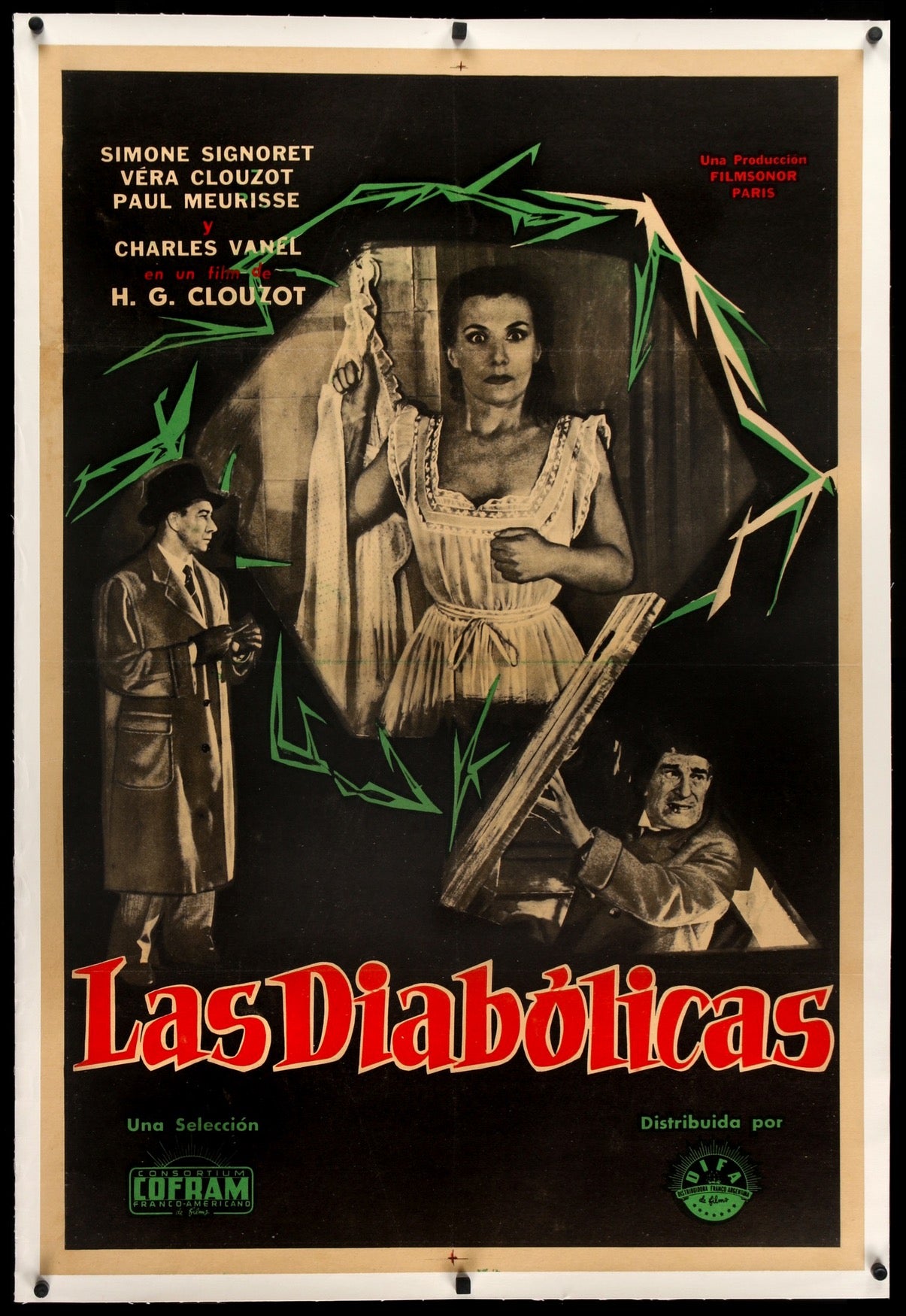 Diabolique (1955) original movie poster for sale at Original Film Art - Vintage Movie Posters