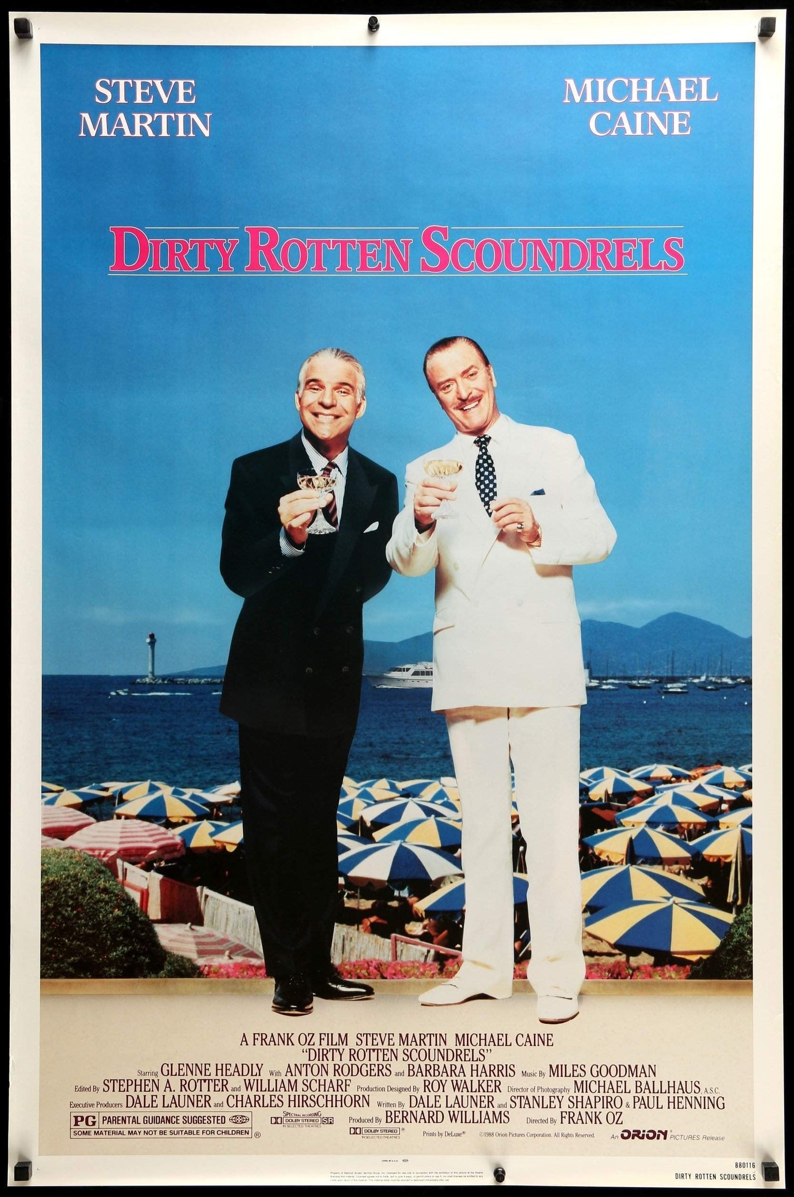 Dirty Rotten Scoundrels (1988) original movie poster for sale at Original Film Art - Vintage Movie Posters
