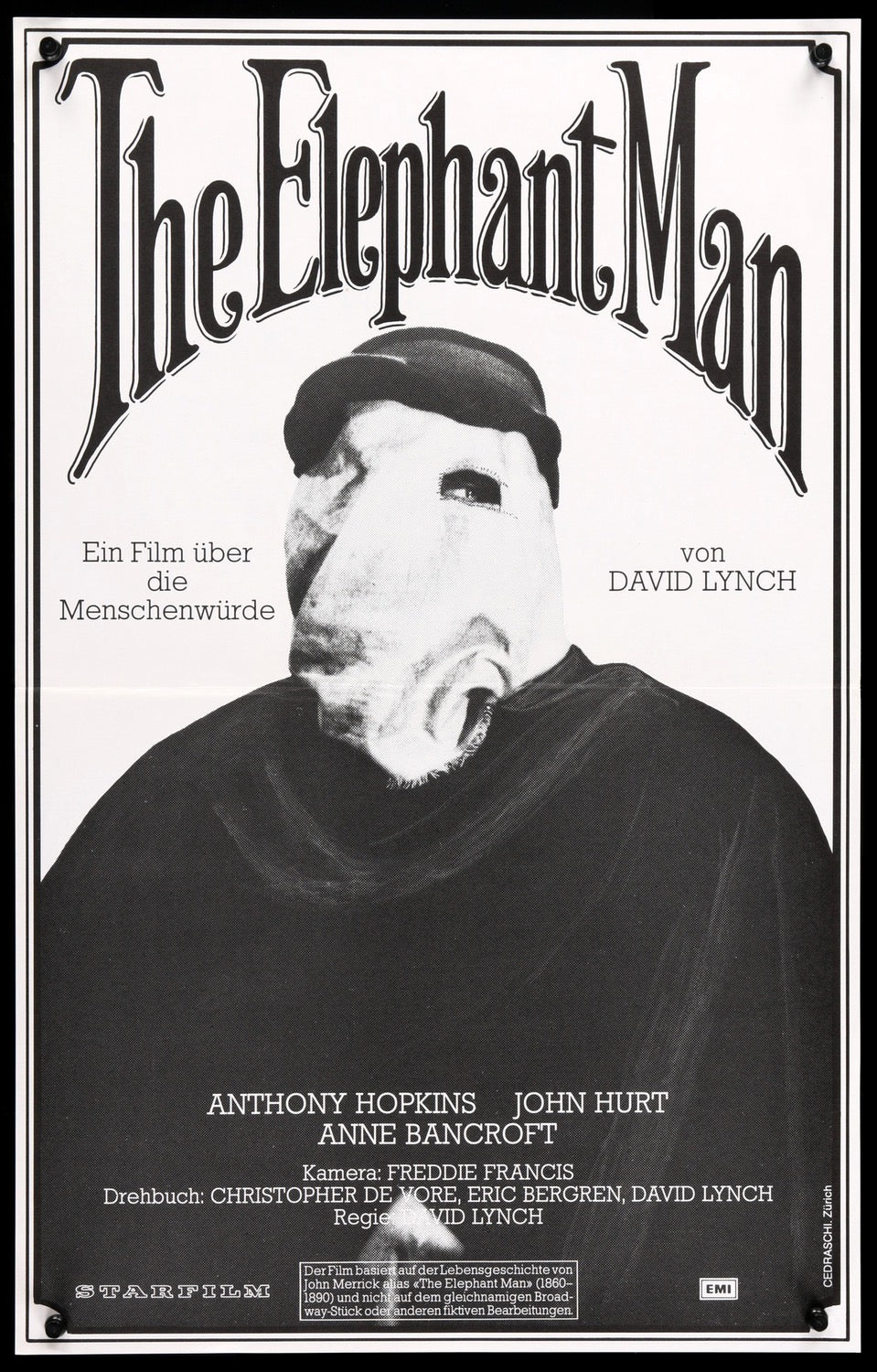 Elephant Man (1980) original movie poster for sale at Original Film Art - Vintage Movie Posters