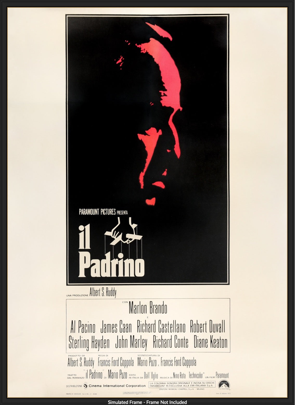 Godfather (1972) original movie poster for sale at Original Film Art - Vintage Movie Posters