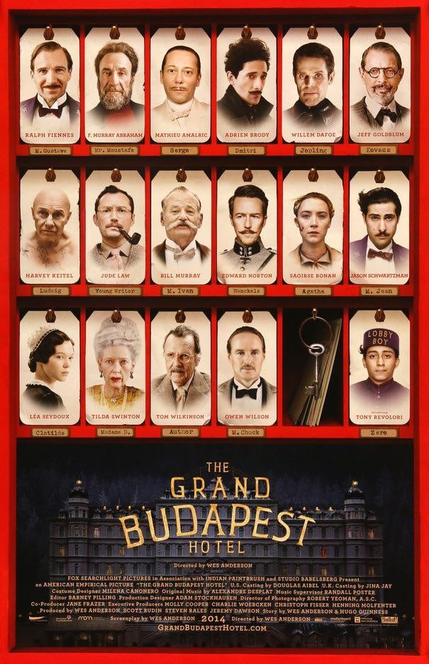 Grand Budapest Hotel (2014) original movie poster for sale at Original Film Art - Vintage Movie Posters