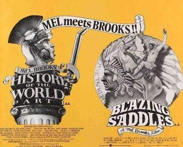 Blazing Saddles (1974) / History of the World Part I (1981) original movie poster for sale at Original Film Art