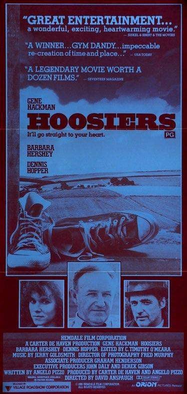Hoosiers (1986) original movie poster for sale at Original Film Art - Vintage Movie Posters