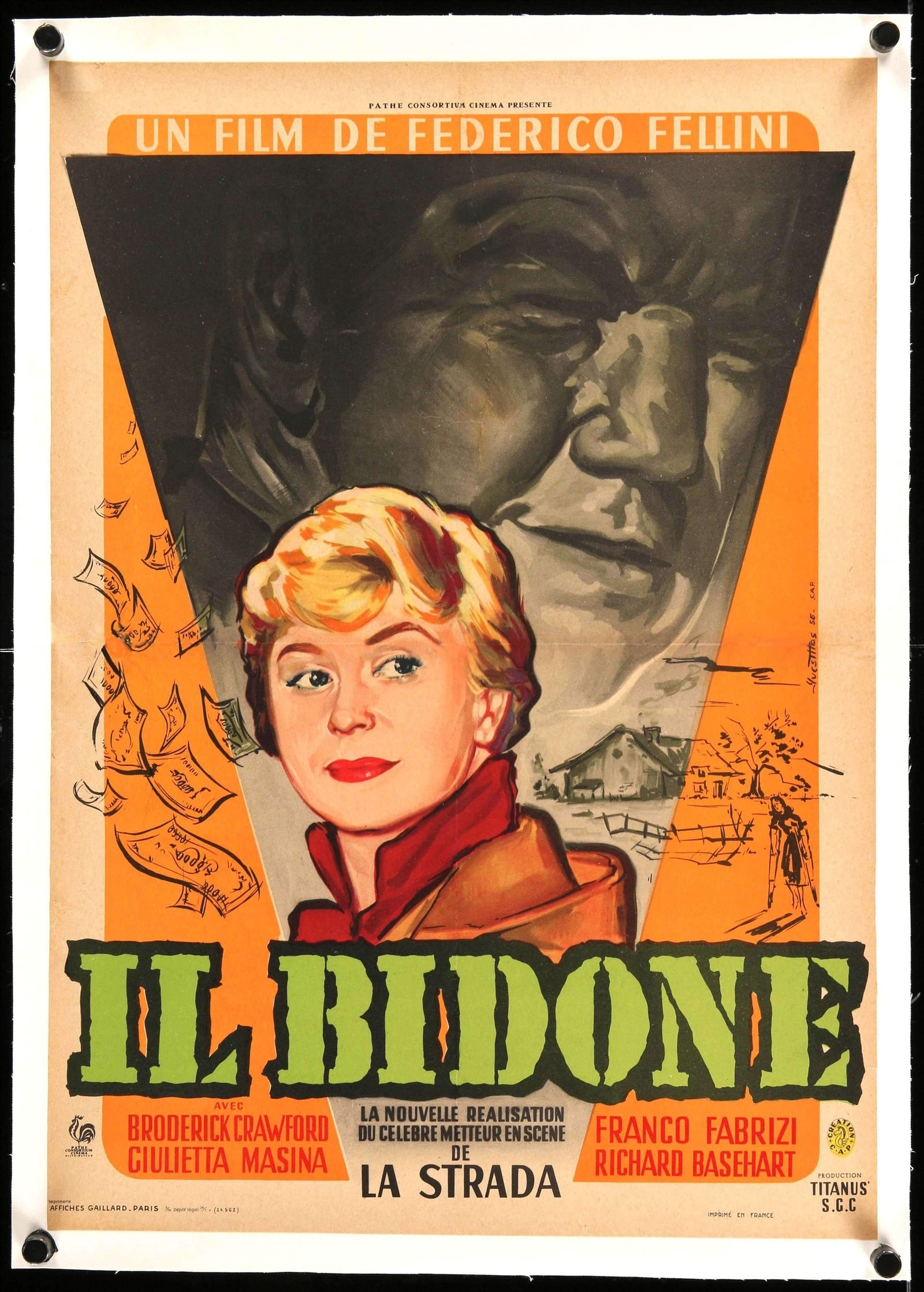Il Bidone (1955) original movie poster for sale at Original Film Art - Vintage Movie Posters