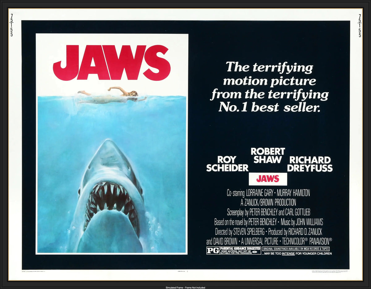 Jaws (1975) original movie poster for sale at Original Film Art - Vintage Movie Posters