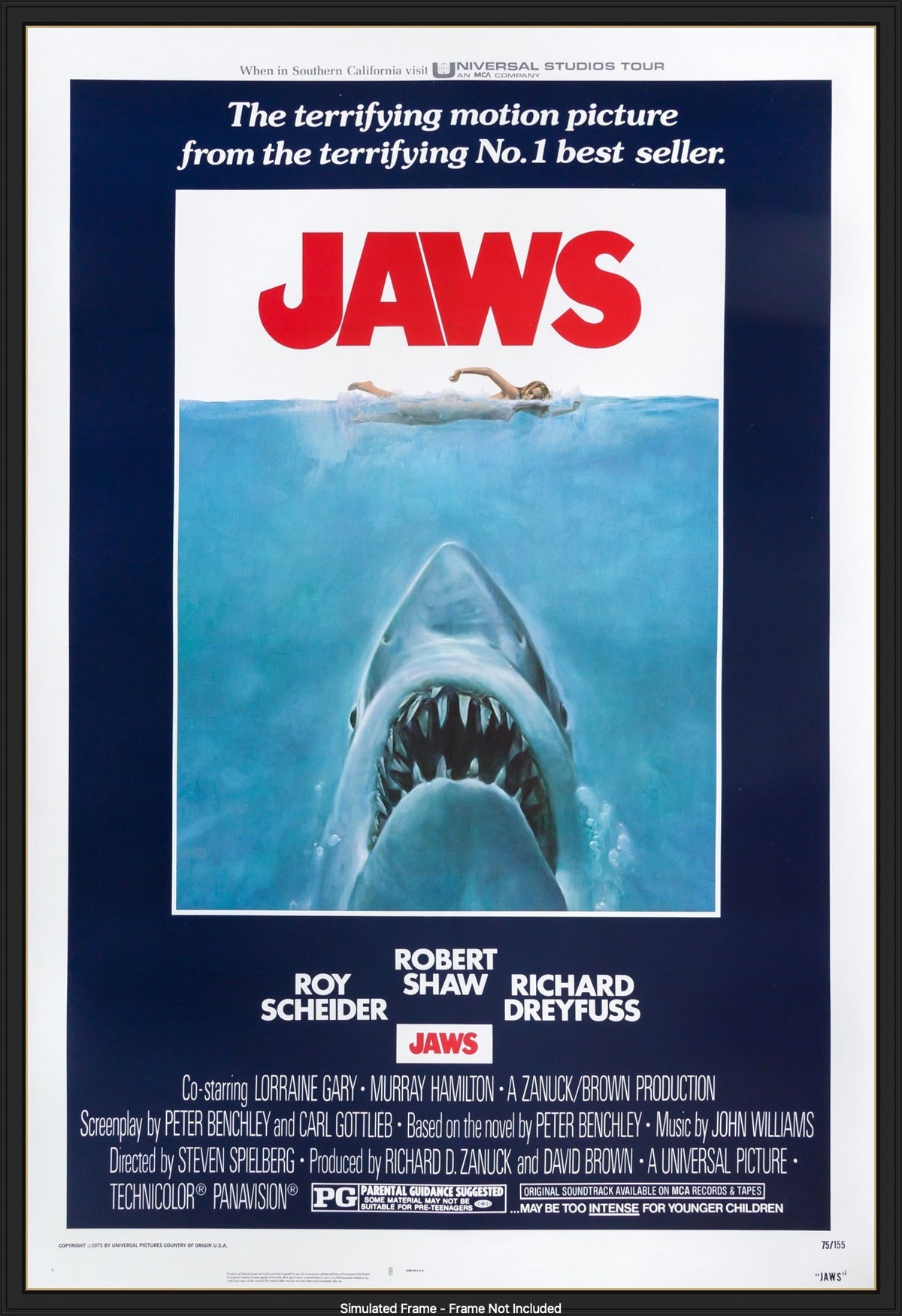Jaws (1975) original movie poster for sale at Original Film Art - Vintage Movie Posters