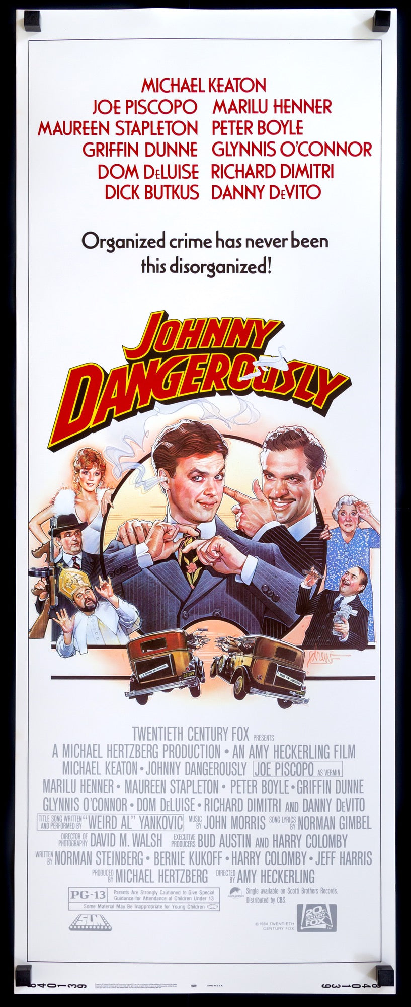 Johnny Dangerously (1984) Original Insert Movie Poster - Original