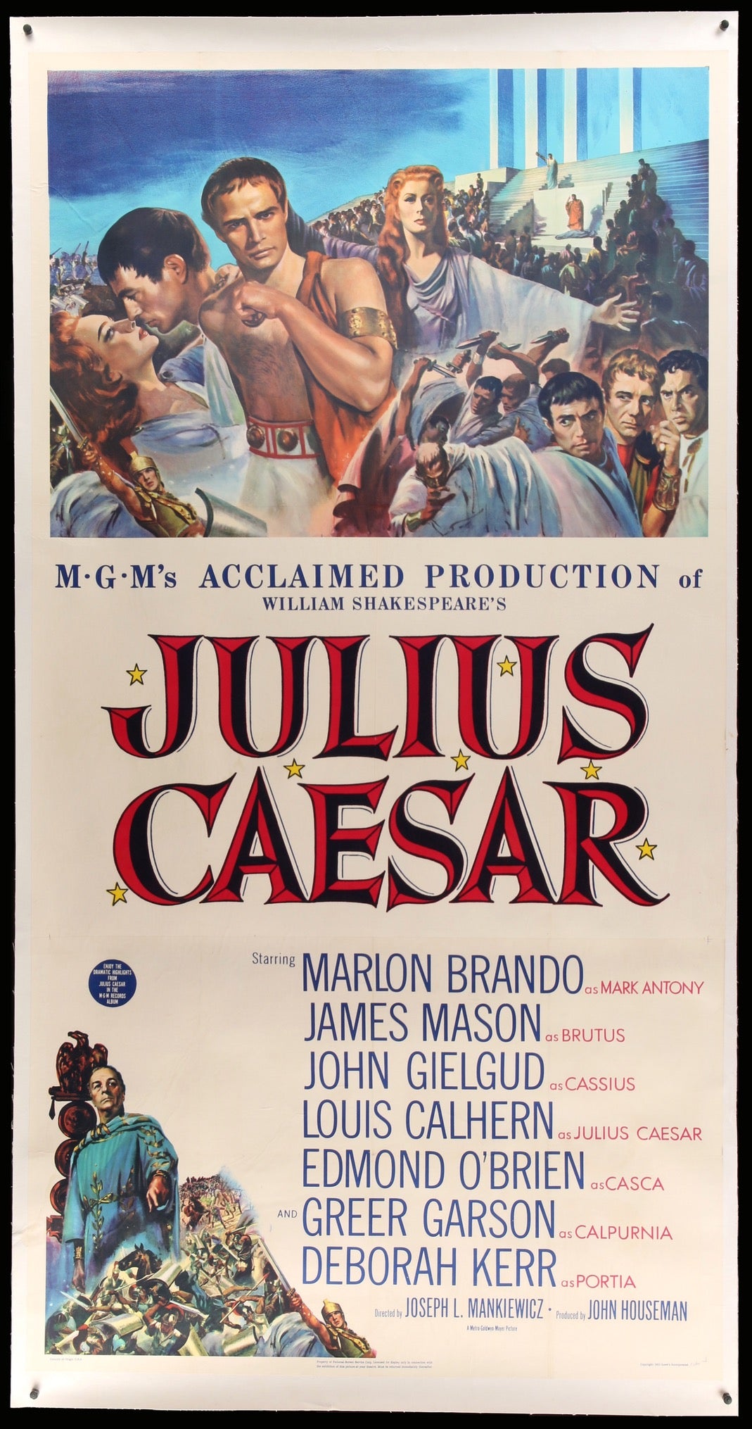 Julius Caesar (1953) original movie poster for sale at Original Film Art - Vintage Movie Posters