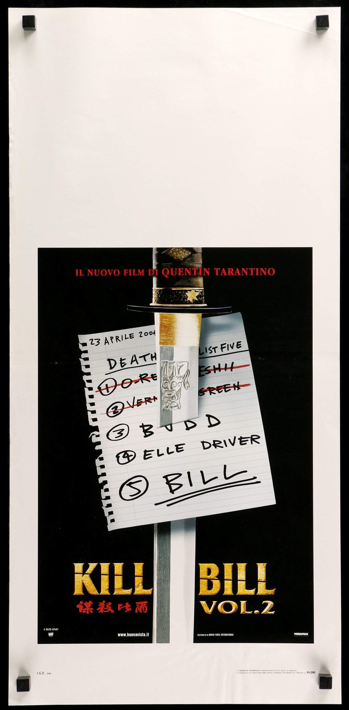 Kill Bill: Vol. 2 (2004) original movie poster for sale at Original Film Art - Vintage Movie Posters