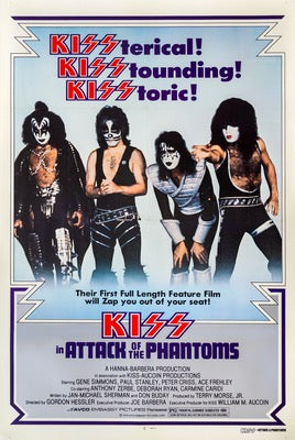 Kiss in Attack of the Phantoms (1978) original movie poster for sale at Original Film Art - Vintage Movie Posters