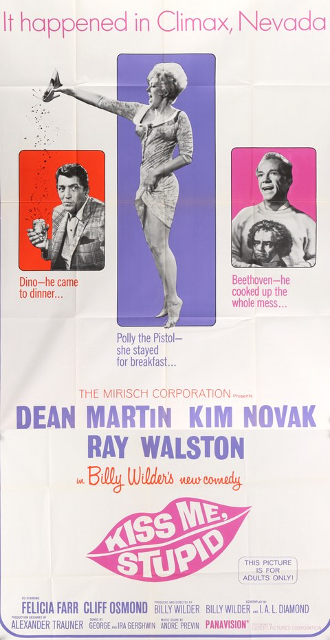 Kiss Me, Stupid (1965) original movie poster for sale at Original Film Art - Vintage Movie Posters