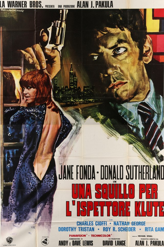 Klute (1971) original movie poster for sale at Original Film Art - Vintage Movie Posters