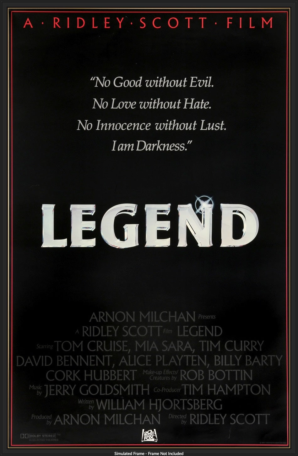 Legend (1985) original movie poster for sale at Original Film Art - Vintage Movie Posters