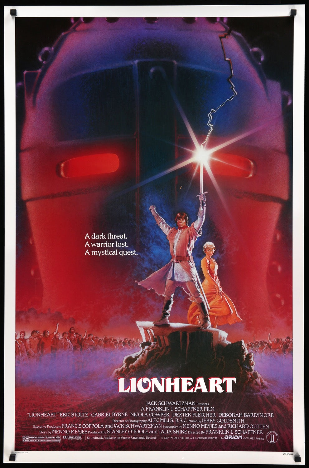 Lionheart (1987) original movie poster for sale at Original Film Art - Vintage Movie Posters
