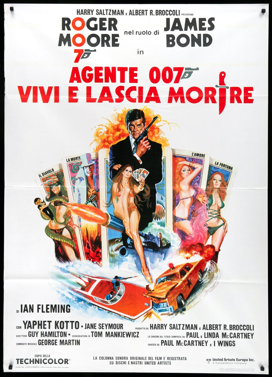 Live and Let Die (1973) original movie poster for sale at Original Film Art - Vintage Movie Posters