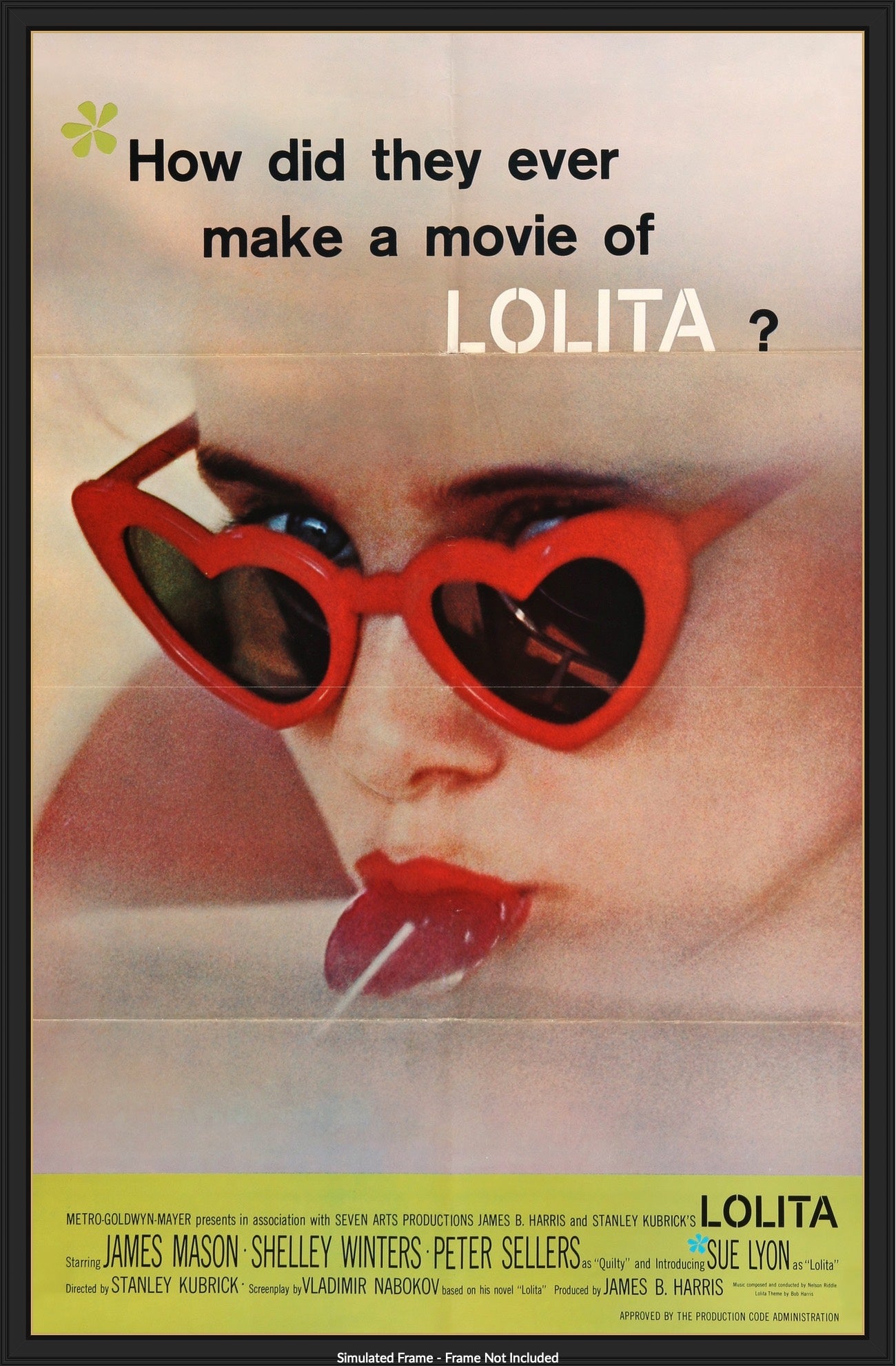Lolita (1962) original movie poster for sale at Original Film Art - Vintage Movie Posters
