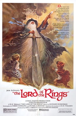 Lord of the Rings (1978) original movie poster for sale at Original Film Art - Vintage Movie Posters