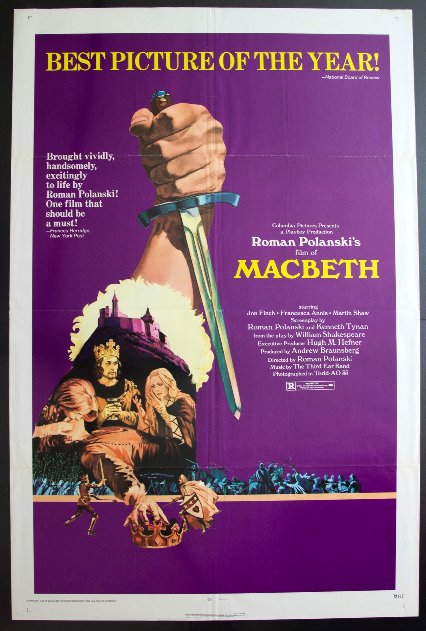 Macbeth (1971) original movie poster for sale at Original Film Art - Vintage Movie Posters