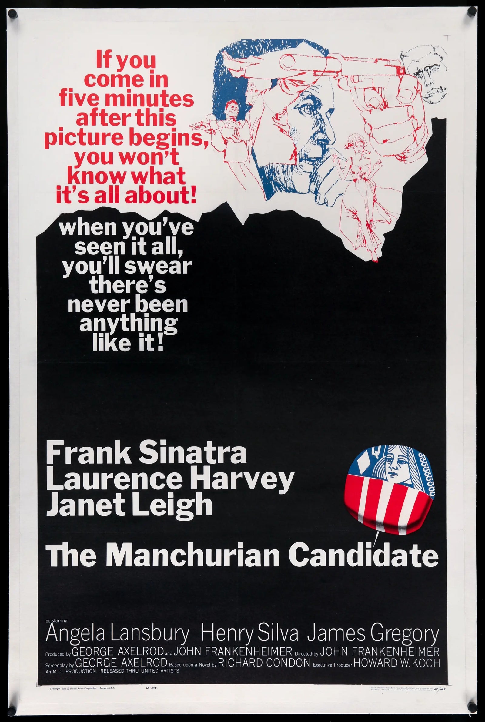 Manchurian Candidate (1962) original movie poster for sale at Original Film Art - Vintage Movie Posters