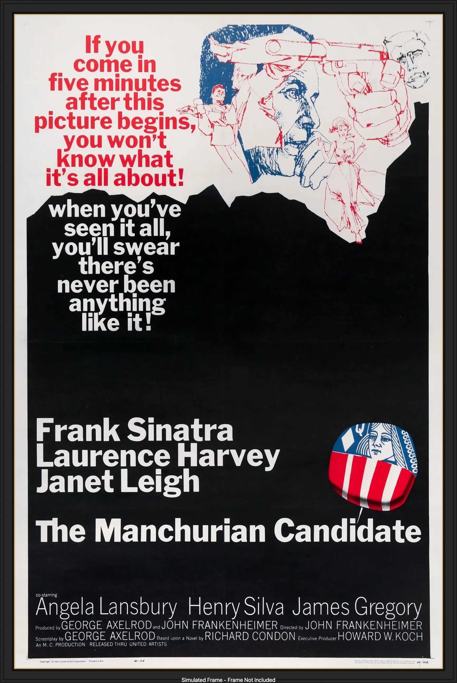Manchurian Candidate (1962) original movie poster for sale at Original Film Art - Vintage Movie Posters