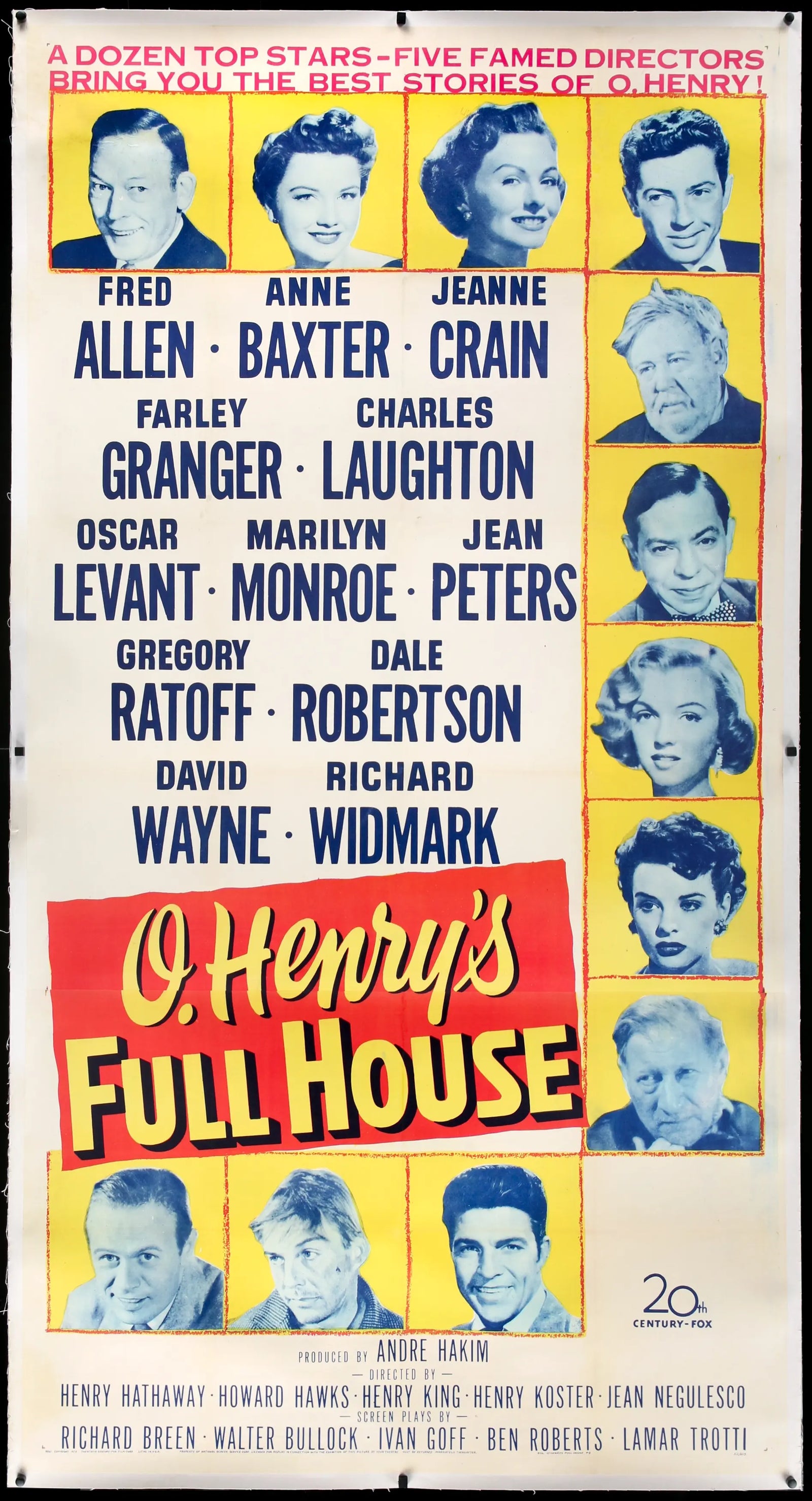 O. Henry's Full House (1952) original movie poster for sale at Original Film Art - Vintage Movie Posters