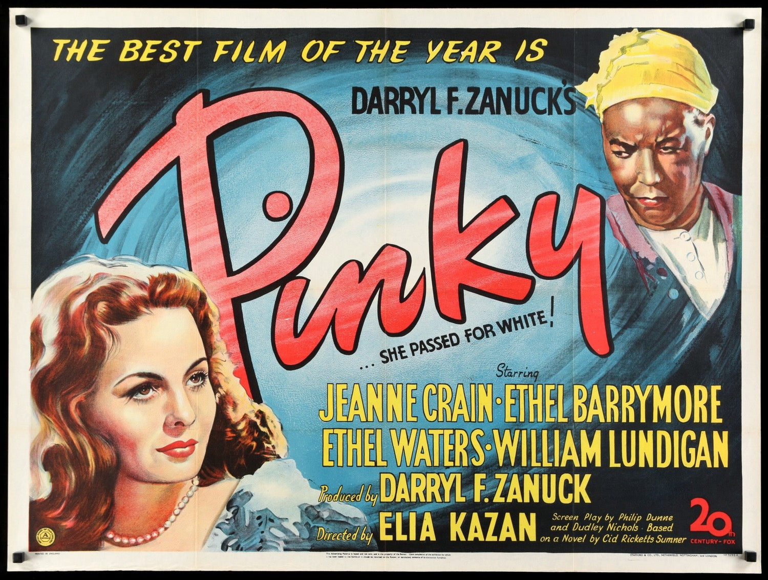 Pinky (1949) original movie poster for sale at Original Film Art - Vintage Movie Posters