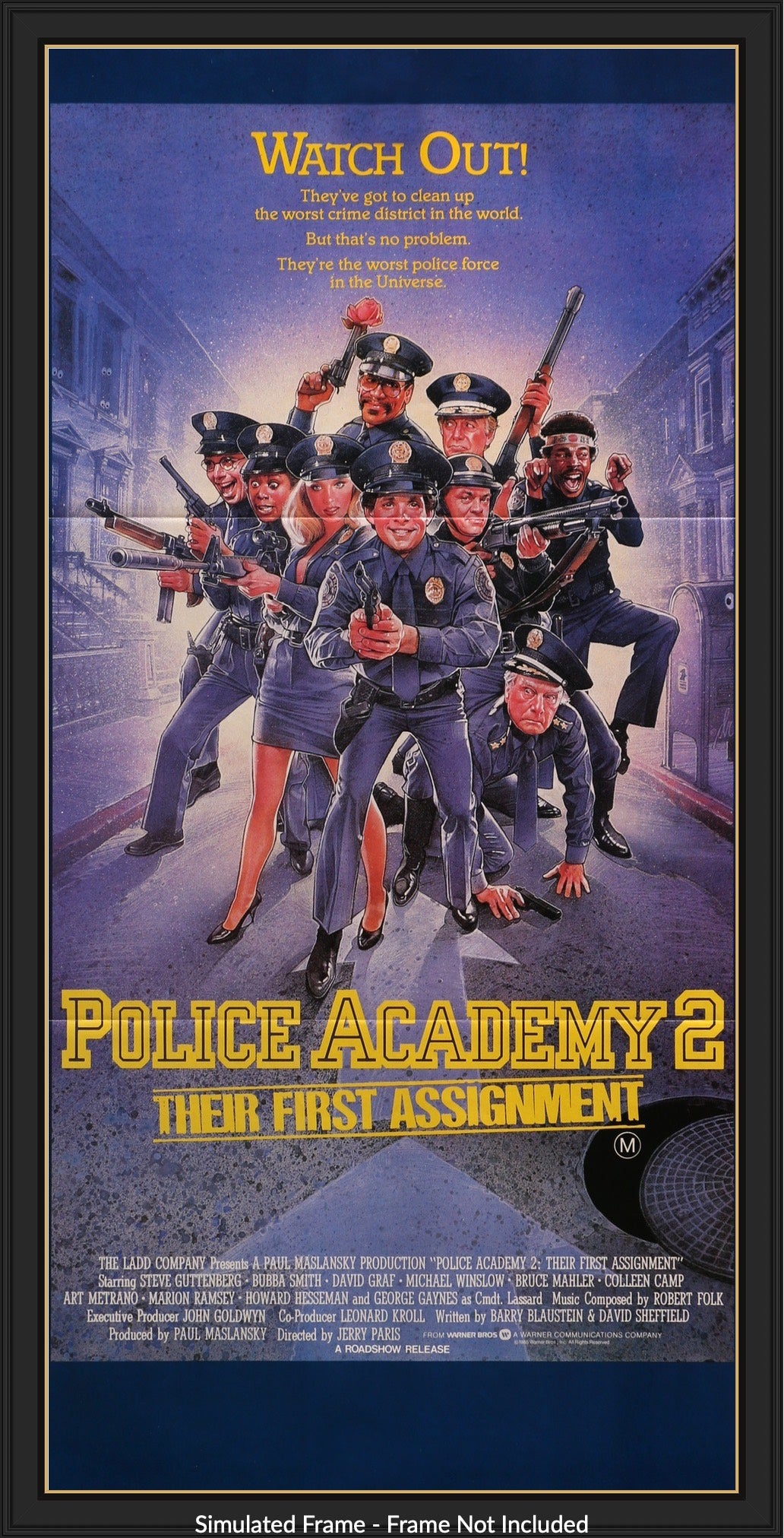 Police Academy 2: Their First Assignment (1985) original movie poster for sale at Original Film Art - Vintage Movie Posters