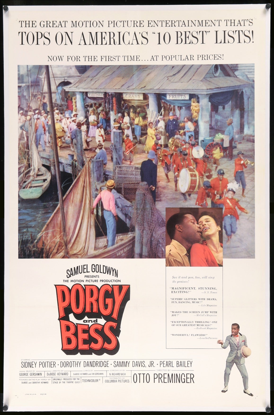 Porgy and Bess (1959) original movie poster for sale at Original Film Art - Vintage Movie Posters