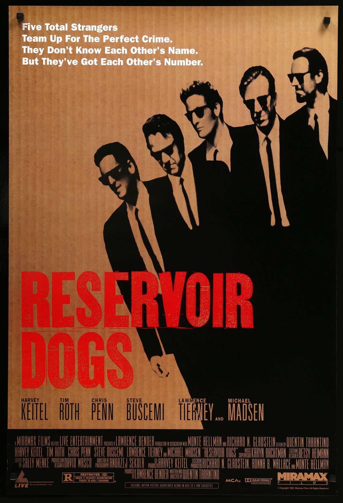 Reservoir Dogs (1992) original movie poster for sale at Original Film Art - Vintage Movie Posters