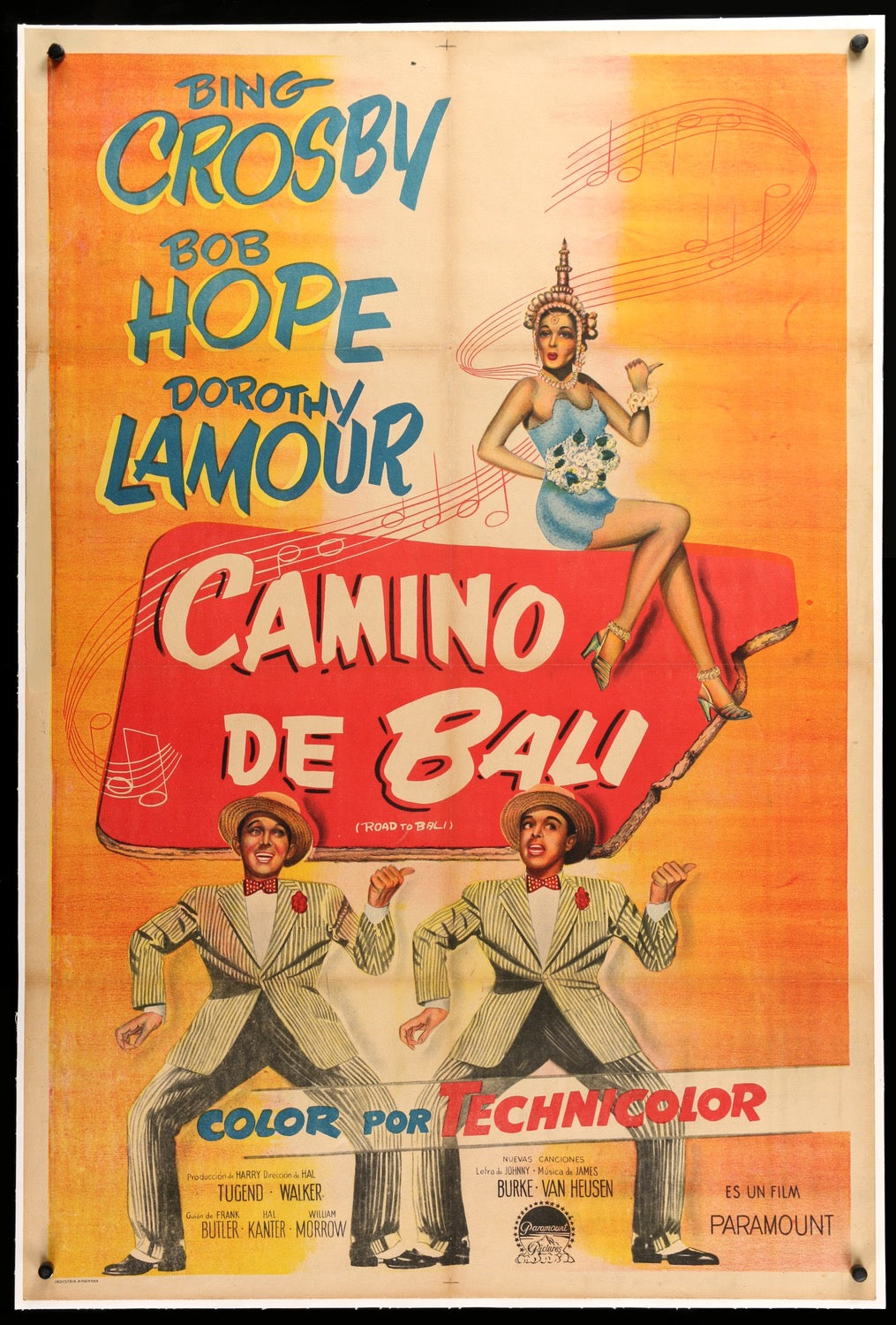 Road to Bali (1952) original movie poster for sale at Original Film Art - Vintage Movie Posters