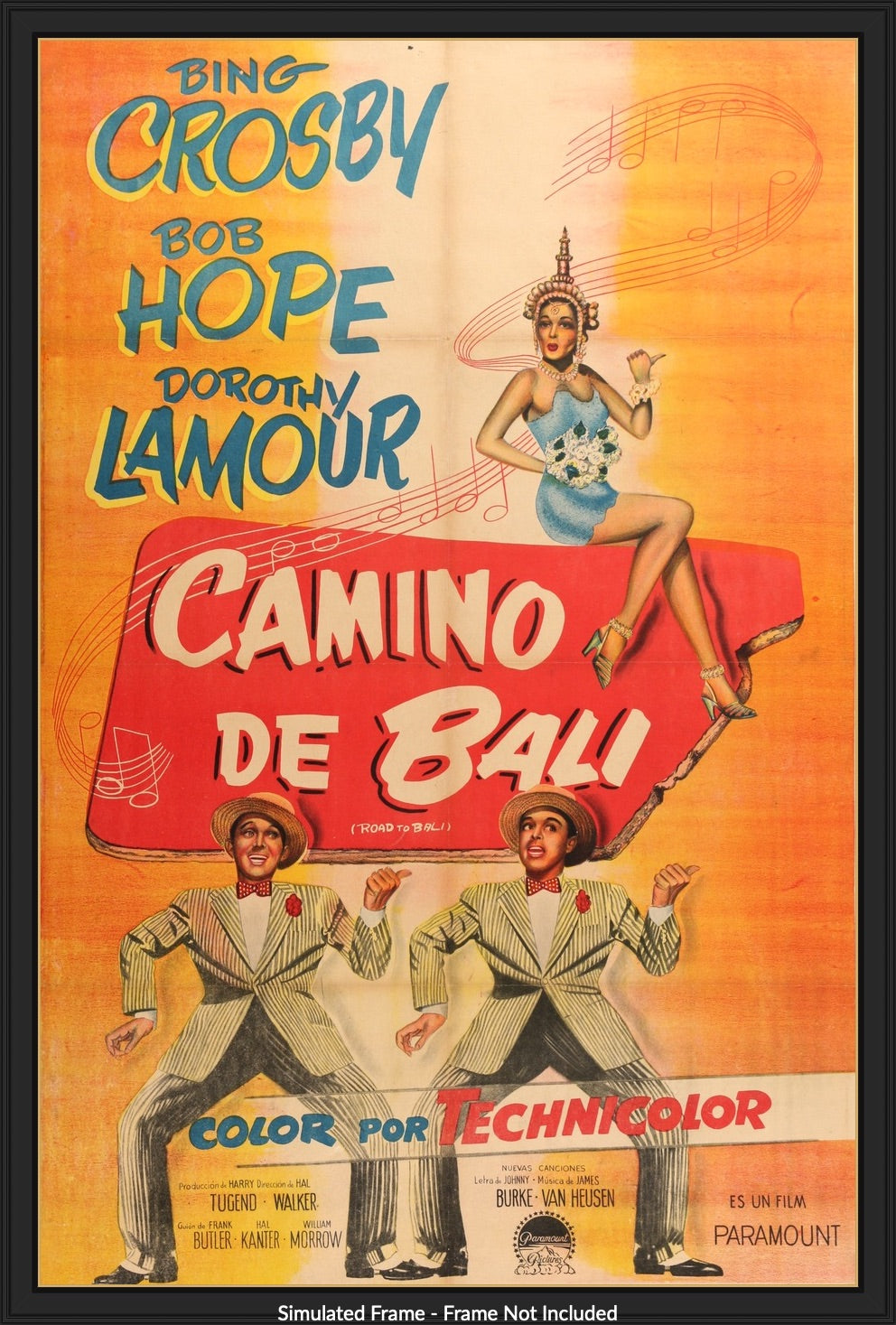 Road to Bali (1952) original movie poster for sale at Original Film Art - Vintage Movie Posters