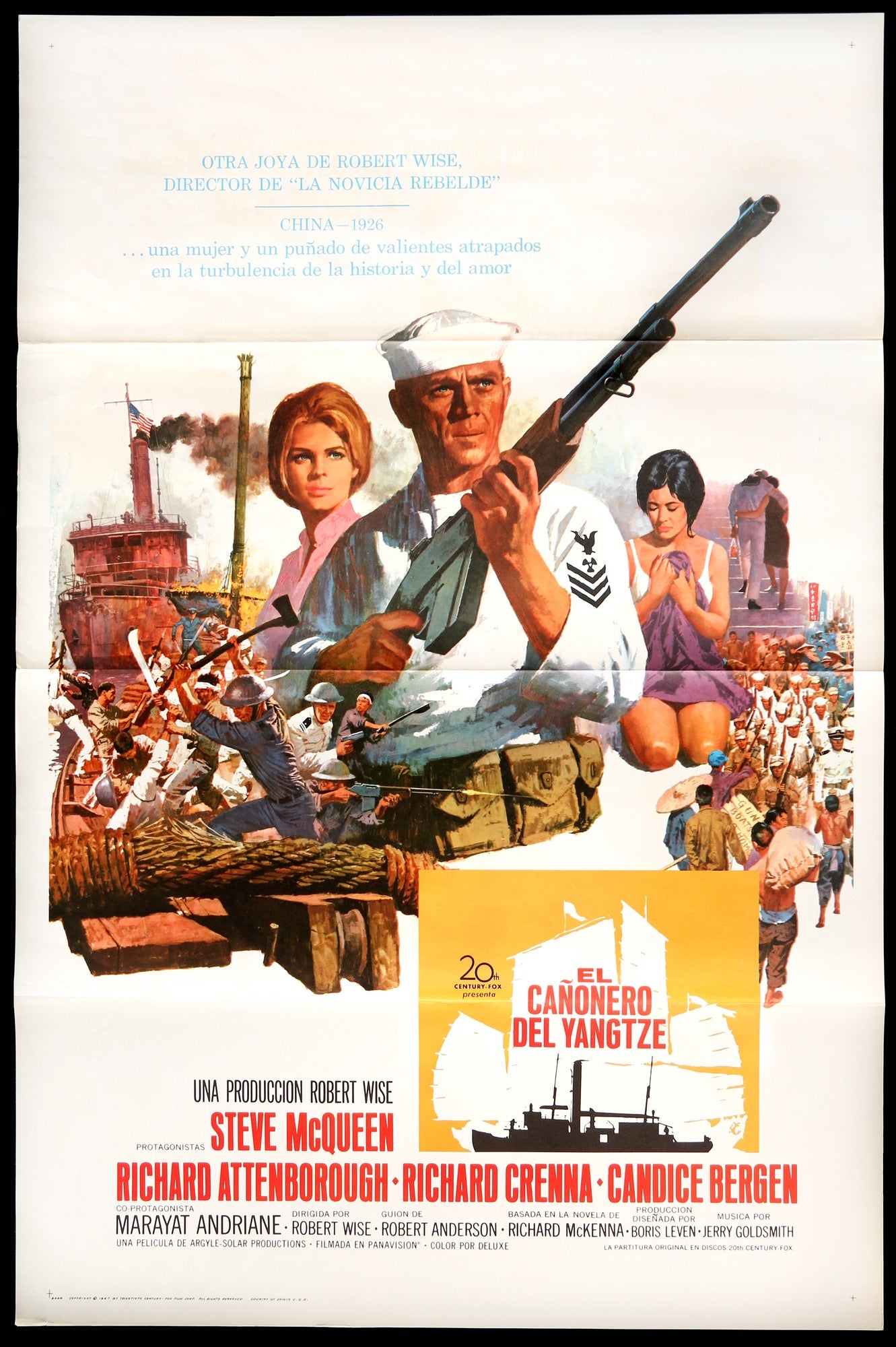 Sand Pebbles (1967) original movie poster for sale at Original Film Art - Vintage Movie Posters