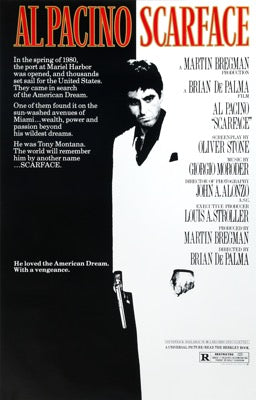 Scarface (1983) original movie poster for sale at Original Film Art - Vintage Movie Posters