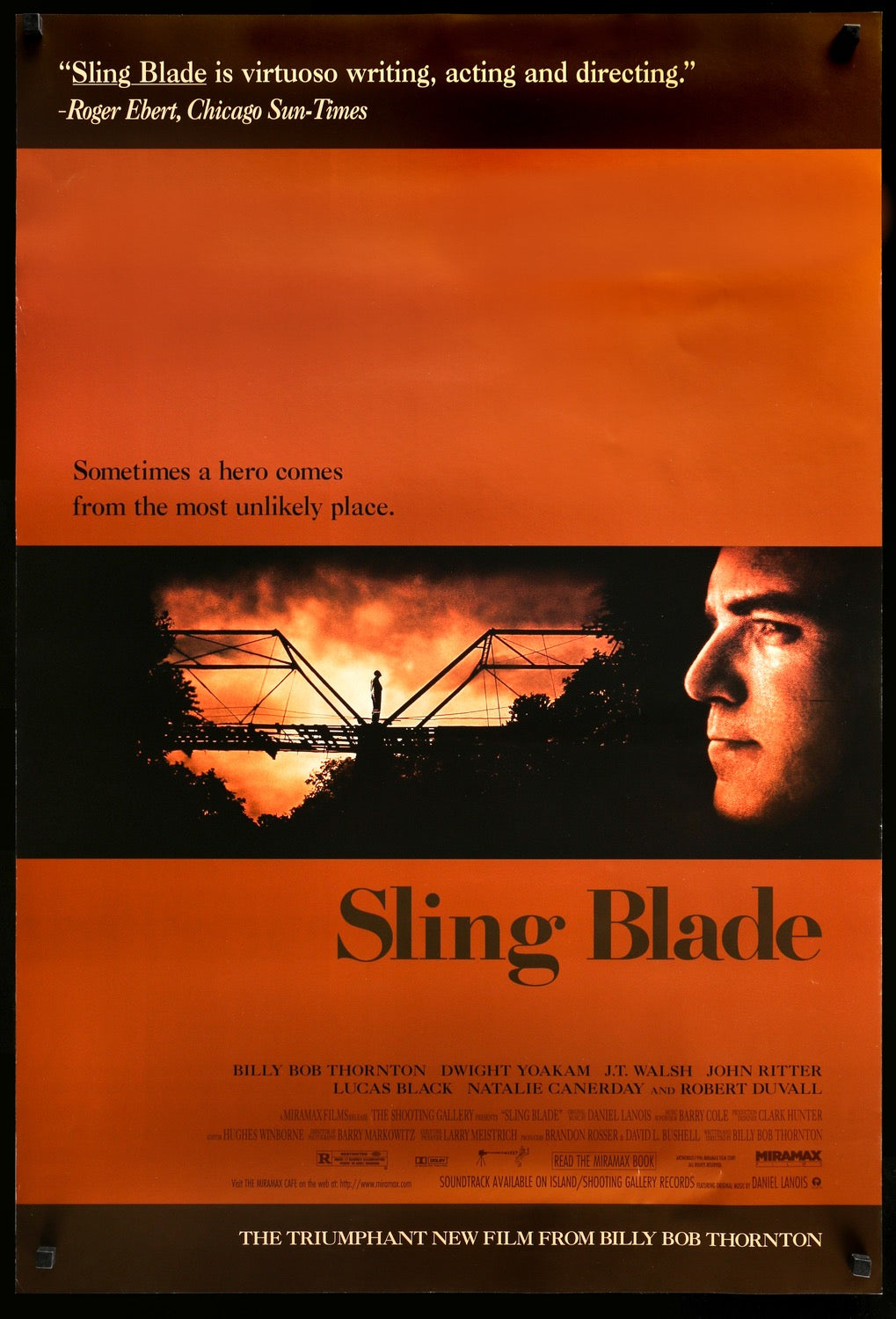 Sling Blade (1996) original movie poster for sale at Original Film Art - Vintage Movie Posters