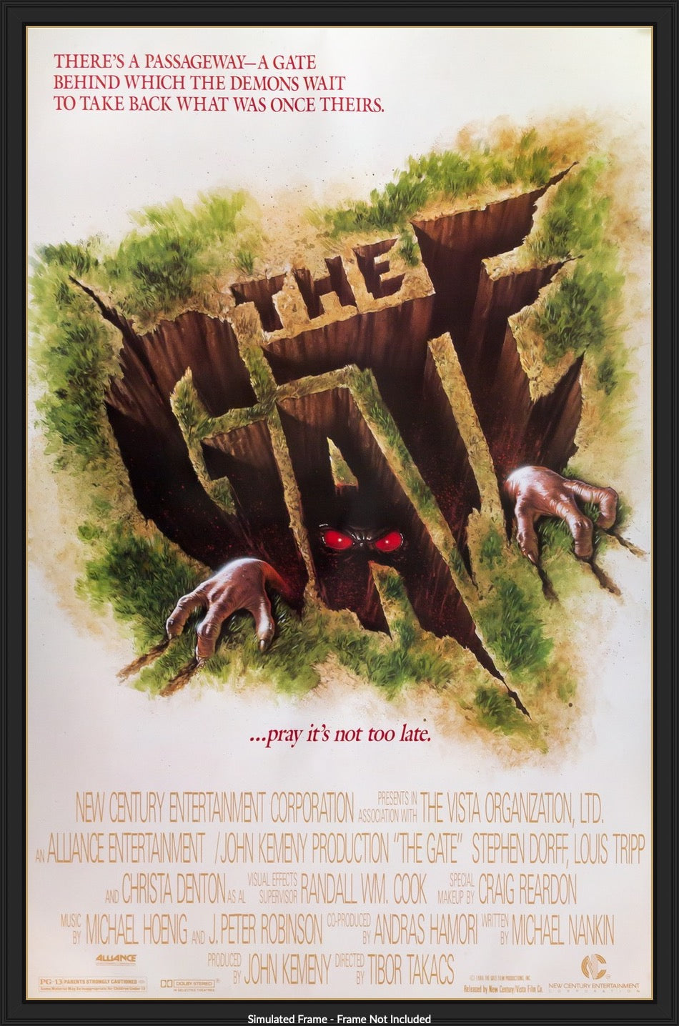 Gate (1987) original movie poster for sale at Original Film Art - Vintage Movie Posters
