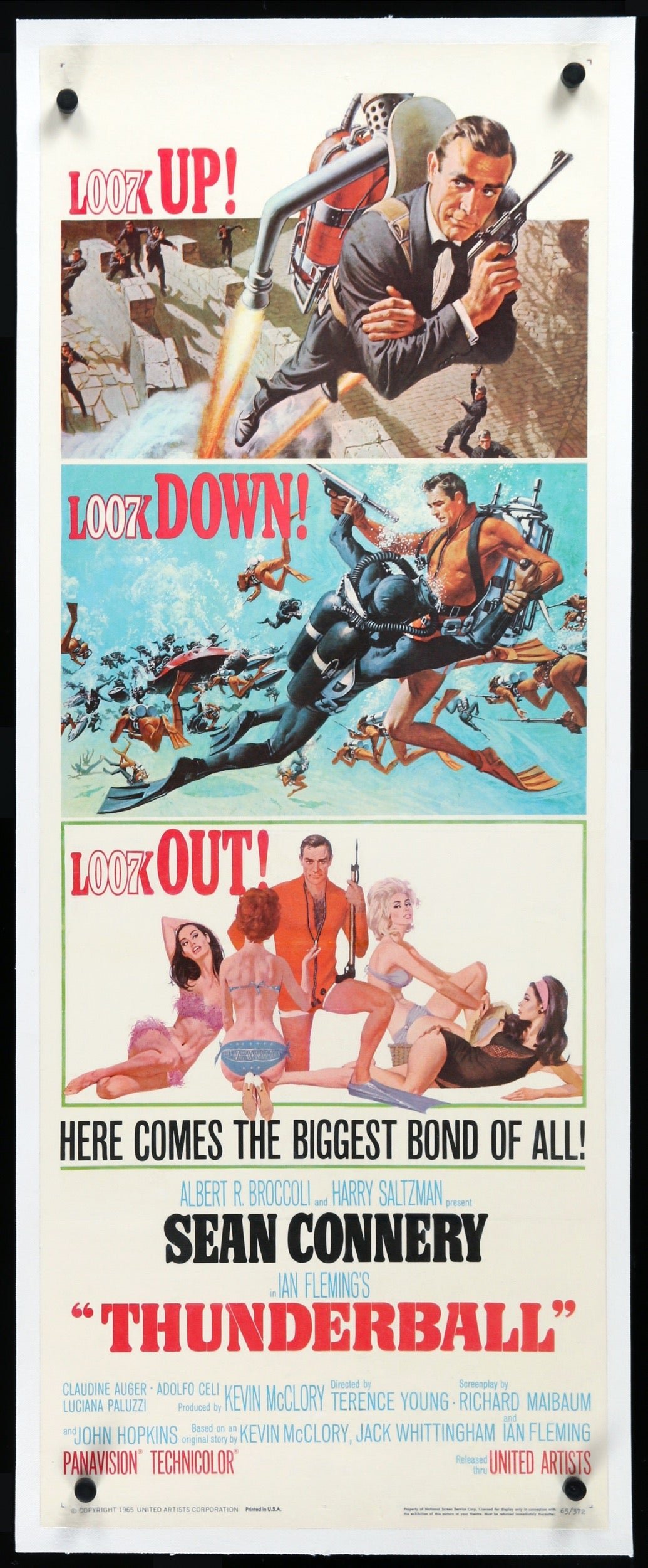 Thunderball (1965) original movie poster for sale at Original Film Art - Vintage Movie Posters