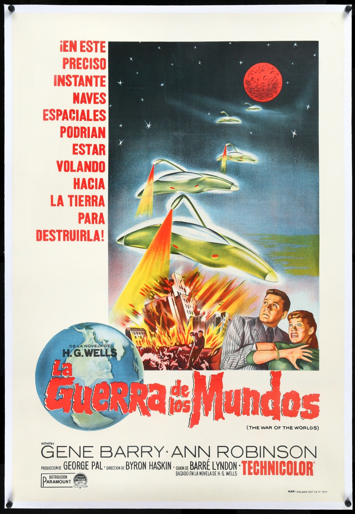War of the Worlds (1953) original movie poster for sale at Original Film Art - Vintage Movie Posters
