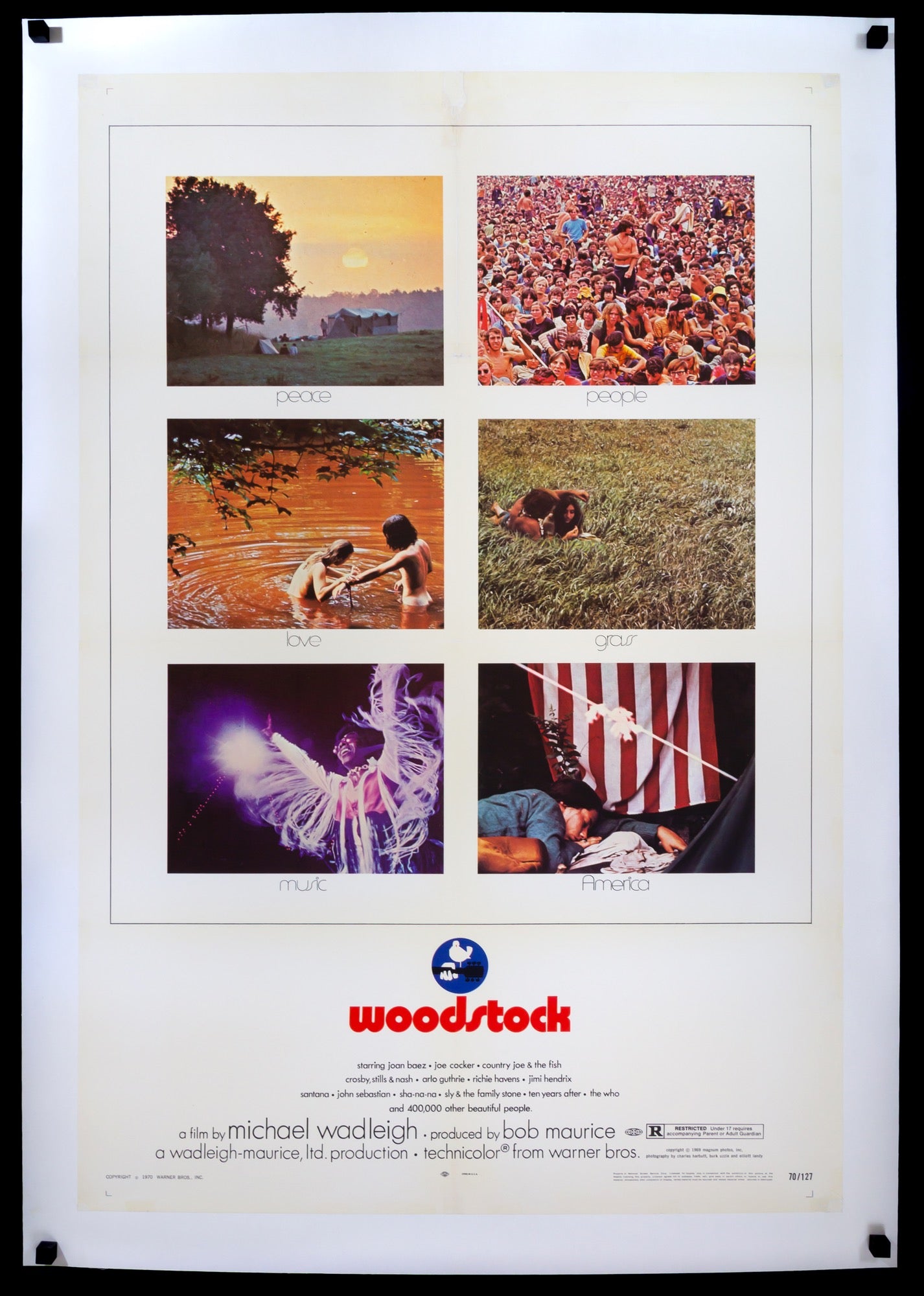 Woodstock (1970) original movie poster for sale at Original Film Art - Vintage Movie Posters